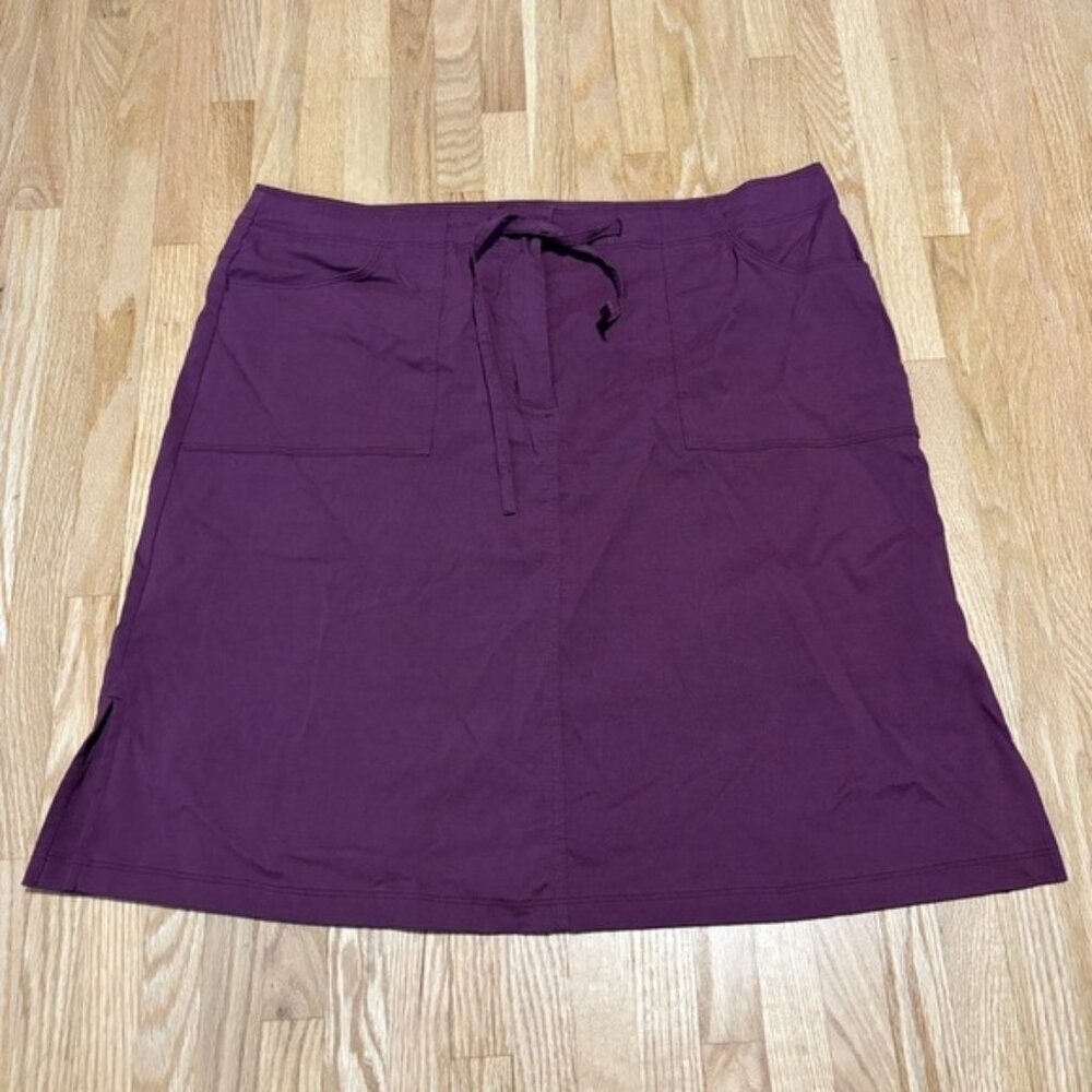 Mec Mountain Equipment Co Op Sz 16 A Line Cargo Skirt With Front Back